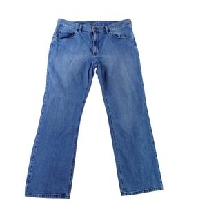 Mott And Bow Jeans Mens 38x30 Blue Straight Leg Stretch Denim Minimalist Pants